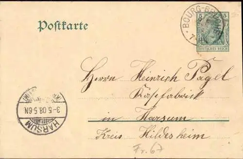 602685 | Frankreich,Ganzsache  | Bourg Bruche;Bas-Rhin (F 67420 Frankreich), -,