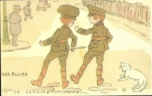 602686 | Frankreich, CPA, Montmartre, Künstlerkarte | Paris;Seine (F 75001 Frankreich)