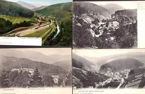 602893 | Kleine Sammlung 9 Karten Schwarzathal in Thüringen  | Schwarzburg (O - 6825), -,