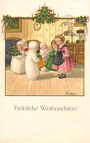 603043 | Glückwunschkarte Weihnachten, signiert Pauli Ebner  |