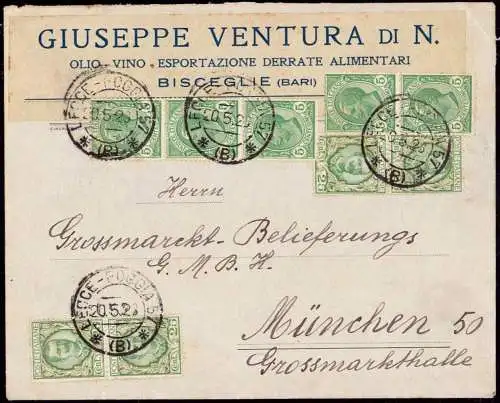 603110 | dekorativer Brief der Firma Giuseppe Ventura in Bisceglie Bari  | -, -,