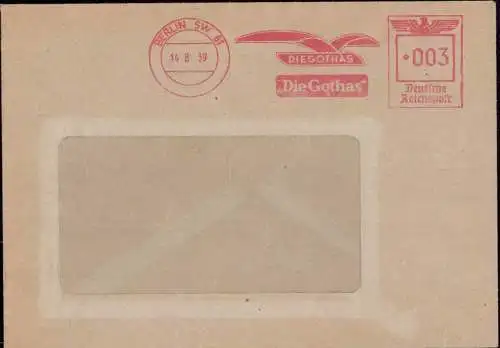 603195 | Brief mit Freistempel der Gothaer Waggonfabrik, Eisenbahn, Flugzeug  | Berlin (W - 1000), Gotha (O - 5800),