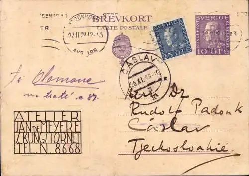 603267 | Karte des Atelier Jan de Meyere, Kungstornet, Fotografie, Stockholm, Schweden  | -, -,