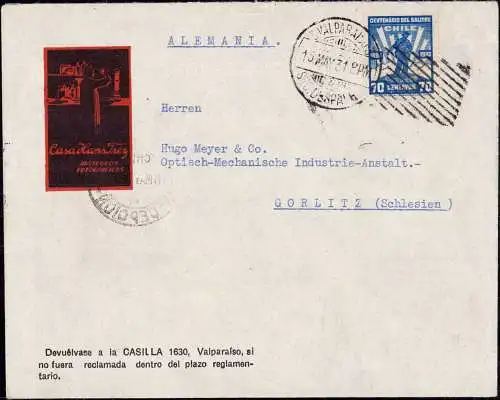 603278 | Brief der Casa Hans Trey, Articolos Fotograficos, Brunswick  Valparaiso, Chile, Fotogarfie  |