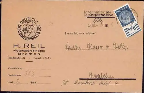 603292 | H. Reil Motorsport Fotos, Logo des Reichsverband Deutscher Bildberichterstatter (R.D.B.) Fotografie | Bremen (W
