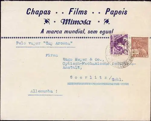 603296 | Brief der Vertretung der Mimosa AG Dresden in Rio de Janeiro, Brasilien, Fotografie | Dresden (O 8010)