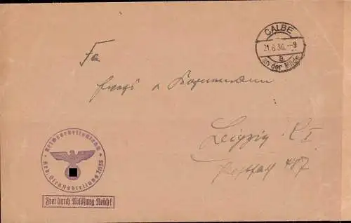 603337 | Dienstbrief Frei durch Ablösung aus dem RAD Lager 2 / 133 Reichsarbeitsdienst | Calbe (O 3310)