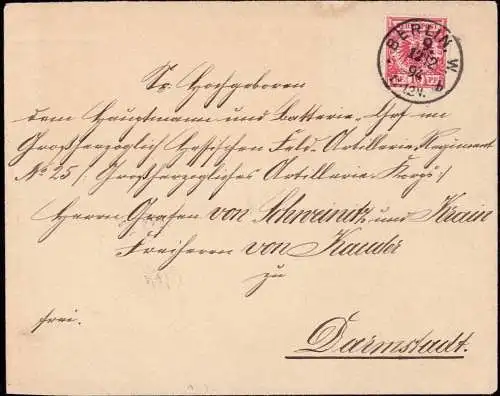 603404 | Brief an den Hauptmann, Graf von Schweinitz und Krain, Freiherr von Kaunitz  | Berlin (W - 1000), Darmstadt (W