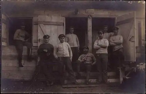 603438 | Militär 1. WK, Fotokarte, Lager Souleuvre  | La Ferriere Harang;Calvados (F 14350 Frankreich), -,