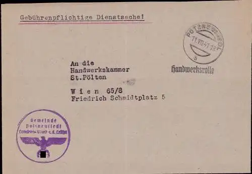 603463 | Ostmark, Gebührenpflichtige Dienstsache, Handwerksrolle  | Potzneusiedl (A - 2473 Österreich), -,