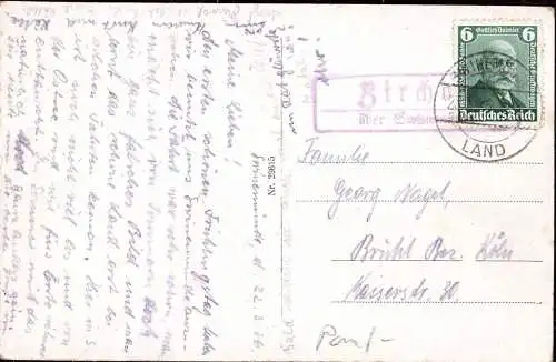 603486 | Postkarte mit Stempel der Posthilfsstelle  | Zirchow (Kreis Usedom-Wollin Pommern), Swinemünde, Stadt (Kreis Us