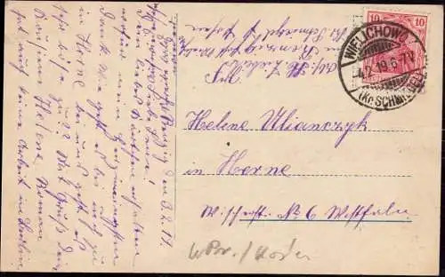 603503 | Westpreussen, Postkarte aus Welichowo  | Schmiegel (Kreis Schmiegel WP), -,