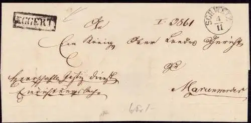 603527 | Westpreussen, Dienstbrief Justizsache mit Beamtenstempel aus  | Schwetz (Schwetz WP), -,