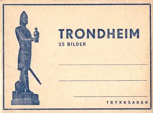 603593 | Norwegen, kleines Heft ca. 1942, mit 25 Ortsansichten (size 9x7cm) Trondheim  | -, -,