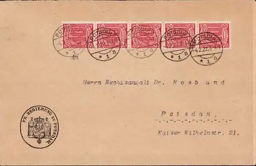 603635 | dekorativer, Dienstbrief der Preußischen Regierung  | Potsdam (O - 1500), -,