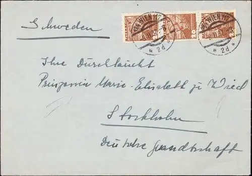 603636 | Brief 1937, aus Wien an die Prinzessin zu Wied in Stockholm  |