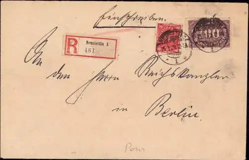 603691 | Inflation, Brief 1923, per Einschreiben aus  | Neustettin (Kreis Neustettin Pommern), -,