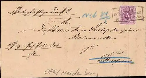 603732 | Ostpreussen, Dienstbrief, Retour Adressat verstorben | Soldau (Neidenburg OP)