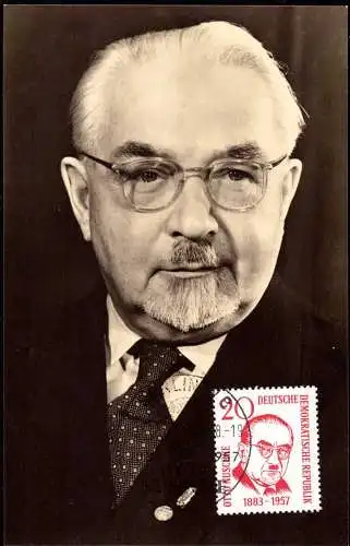 603794 | Otto Nuschke, seltene Maximumkarte von 1959  | Berlin (W - 1000), -,