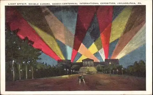 603912 | Licht, Lightshow, sesqui centennial Exhibition Philadelphia, Pennsylvania, USA  | -, -,