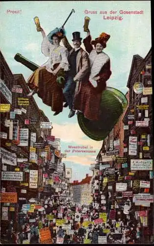 603920 | Im Fluge über die Stadt, Gosenstadt, Wein  | Leipzig (O - 7010), -,