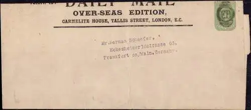 603929 | Wrapper, Streifband, Privatganzsache der Daily Mail, London  | -, -,