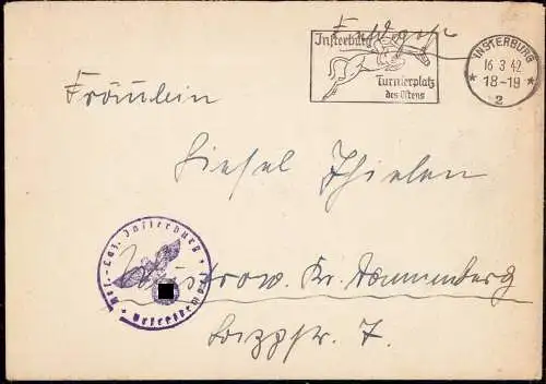 603942 | Ostpreussen, Feldpostbrief aus dem Lazarett, Черняховск | Insterburg (Insterburg OP)