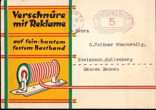 603949 | Werbung, dekorative Klappkarte der Fabrik J.J. Schwartz & Söhne  | Groß Ammensleben (O - 3213), -,