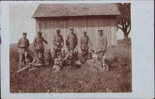 603973 | Feldpostkarte, Foto einer Hundestaffel, Zensur  | Konstanz (W - 7750), -,
