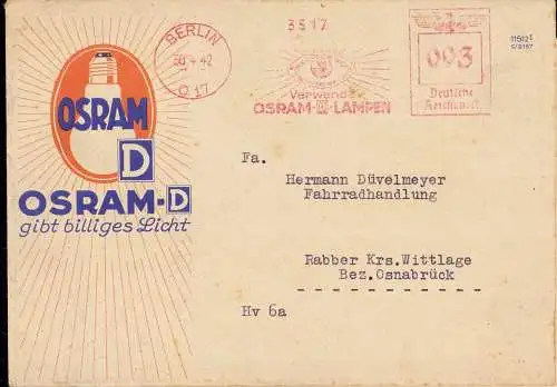 604013 | Dekorative Werbung der Firma Osram, Licht, Leuchtkoerper,  | Berlin (W - 1000), -,