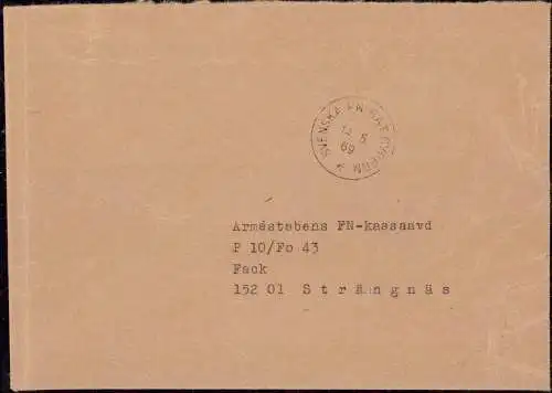 604106 | Feldpost 1969 der Schwedischen UNO ONU Truppen in Zypern  |