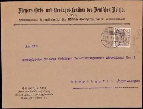 604123 | Brief, Marke mit Firmenlochung Perfin, Meyers Orts und Verkehrs Lexikon, Geografie  |