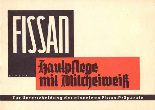 604127 | Fissan, Prospekt  mit 24 Seiten Deutsche Milchwerke, signiert Binder, Kosmetik, Werbung  | Zwingenberg (W - 614