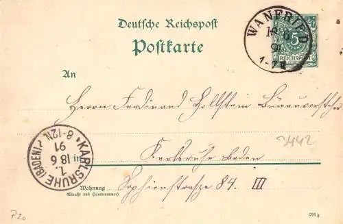 604207 | Sauberer Abschlag des Poststempels auf Ganzsache,  | Wanfried (W - 3442), -,