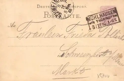 604216 | Sauberer Abschlag des Poststempels auf Ganzsache,  | Mühlhausen / Harz (O - 5700), -,