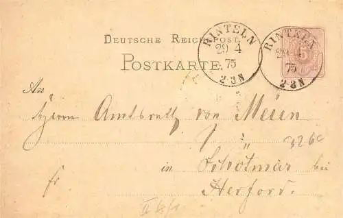 604226 | Sauberer Abschlag des Poststempels auf Ganzsache,  | Rinteln (W - 3260), -,