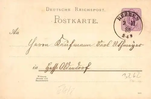 604228 | Sauberer Abschlag des Poststempels auf Ganzsache, Rehren  | Auetal (W - 3262), -,