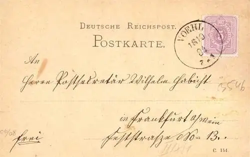 604231 | Sauberer Abschlag des Poststempels auf Postkarte,  | Vöhl (W - 3546), -,
