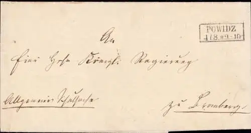 604326 | Westpreussen, Dienstbrief allgemeine Schulsache aus  | Powidz (Witkowo WP), -,