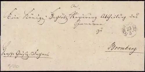 604331 | Westpreussen, Dienstbrief aus Pila  | Schneidemuehl (Kreis Kolmar WP), -,