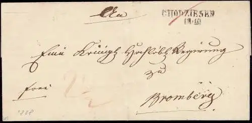 604332 | Westpreussen, Dienstbrief aus  | Kolmar (Chodziesen (bef.1886)) (Kreis Kolmar WP), -,