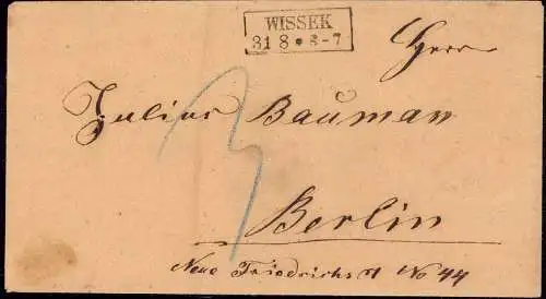 604334 | Westpreussen, Dienstbrief aus Wysoka  | Wissek (Kreis Wirsitz WP), -,
