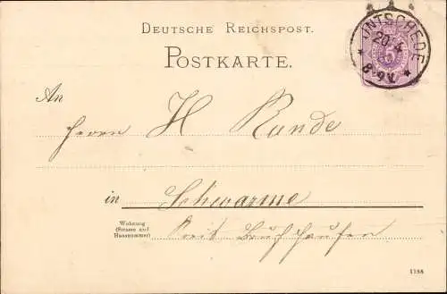 604341 | Ganzsache aufgegeben in Intschede | Blender (W 2811), Schwarme (W 2811)