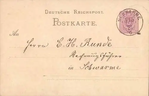 604344 | Ganzsache aufgegeben in  | Schwarme (W - 2811), -,