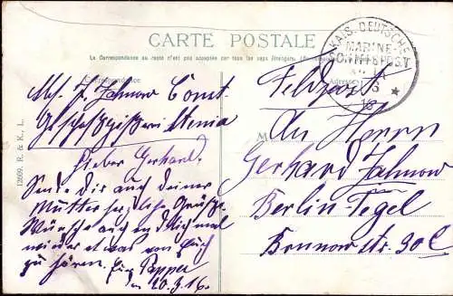 604384 | Feldpostkarte, Marineschiffspost MSP 14, aus Geschossgiesserei Stenia Konstantinopel, Türkei  |