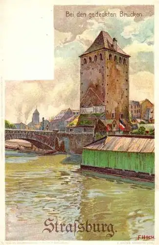 604398 | Litho Ortsansicht Strassburg  | Strasbourg;Bas-Rhin (F 67000 Frankreich), -,
