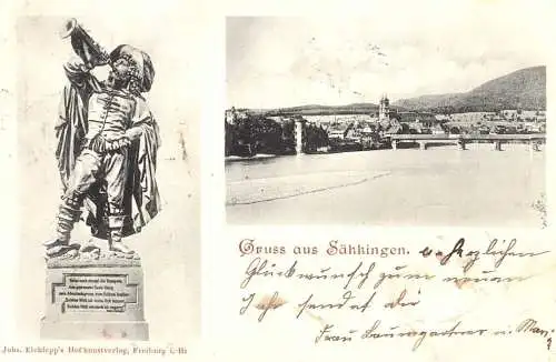 604409 | Ansichtskarte Literatur, Victor von Scheffel, Trompeter  | Säckingen (W - 7880), -,