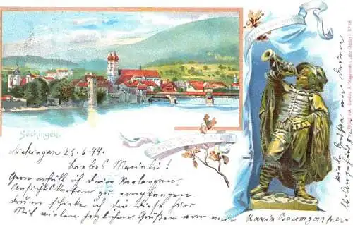 604413 | Ansichtskarte Literatur, Victor von Scheffel, Trompeter  | Säckingen (W - 7880), -,