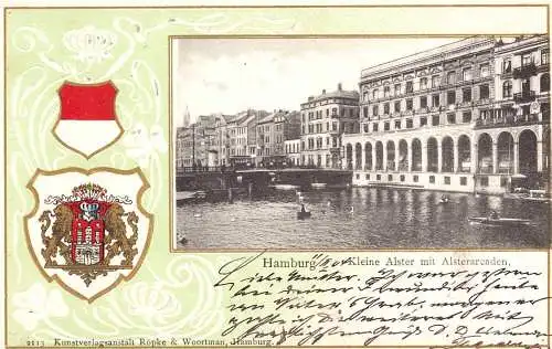 604416 | Ansichtskarte Lithographie Ortsansicht  | Hamburg (W - 2000), -,