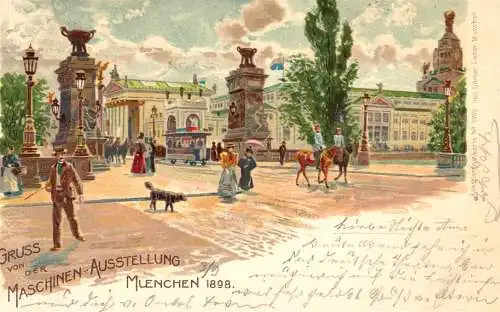 604422 | Ansichtskarte maschinen Ausstellung 1898  | München (O - 5301), -,